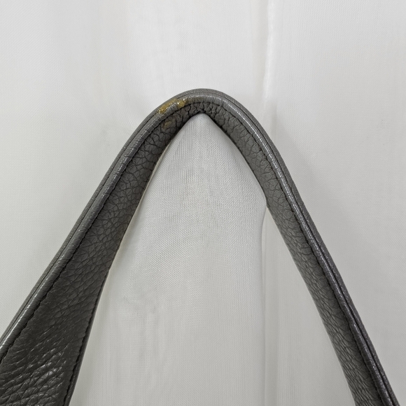 Dooney & Bourke Pebble Grain Logo Lock Sac in color gray - Picture 6 of 16